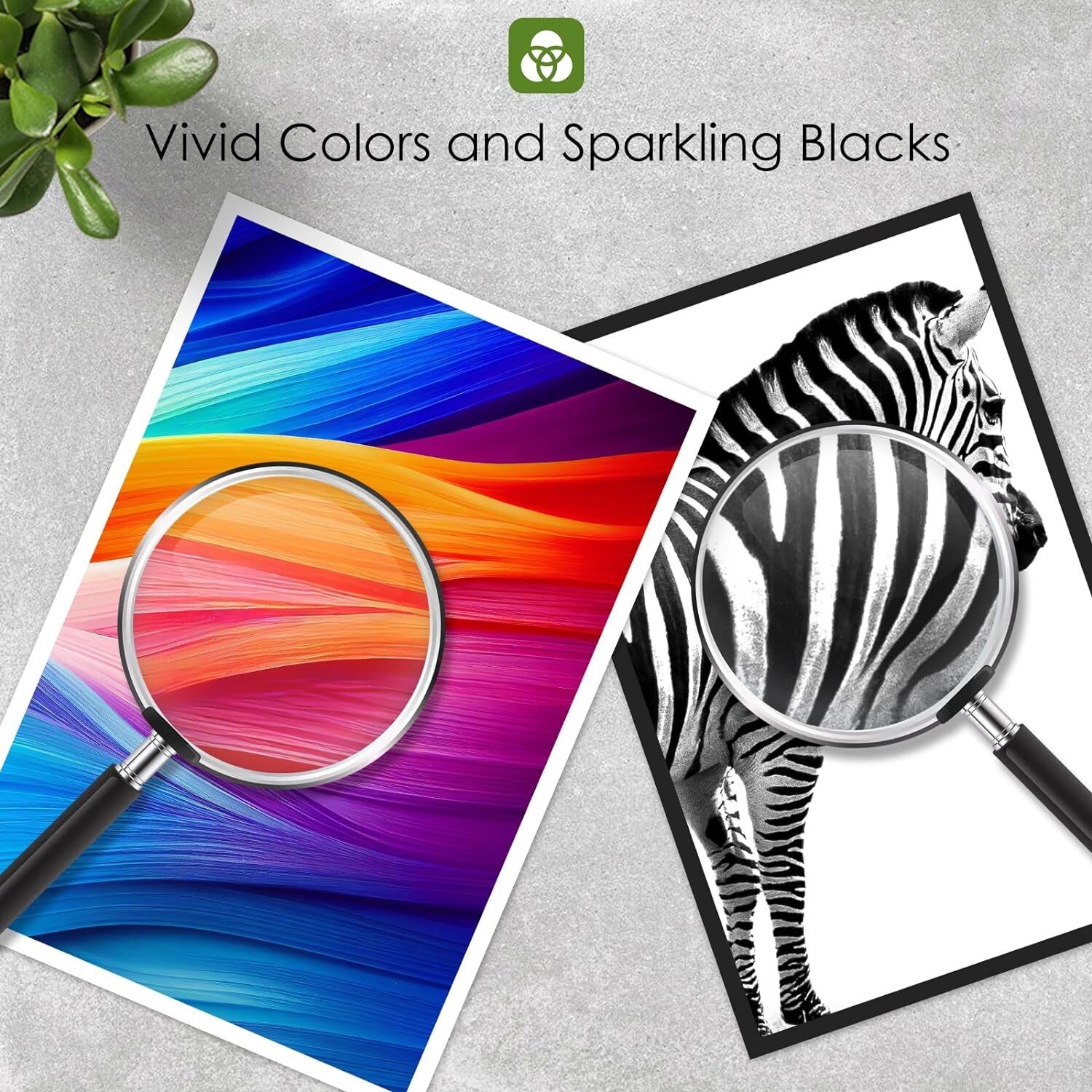 Compatible 67XL Black & Tri-Color Ink Cartridge Combo Pack for HP DeskJet 1255