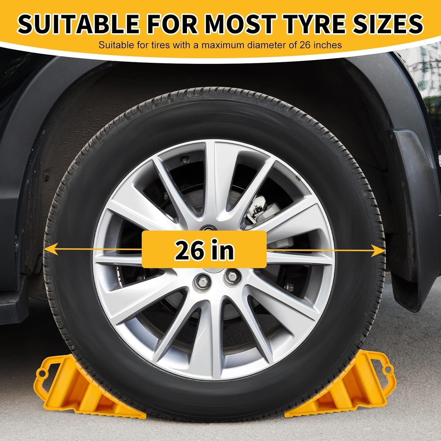 Wheel Chocks for Trailers, 2pcs/4pcs Hard Plastic RV Wheel Chocks with Handles
