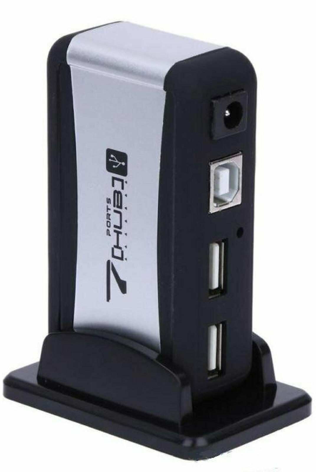 7 Port USB 2.0 HUB POWERED High Speed w/ AC Power Adapter & Cable PC or Laptop