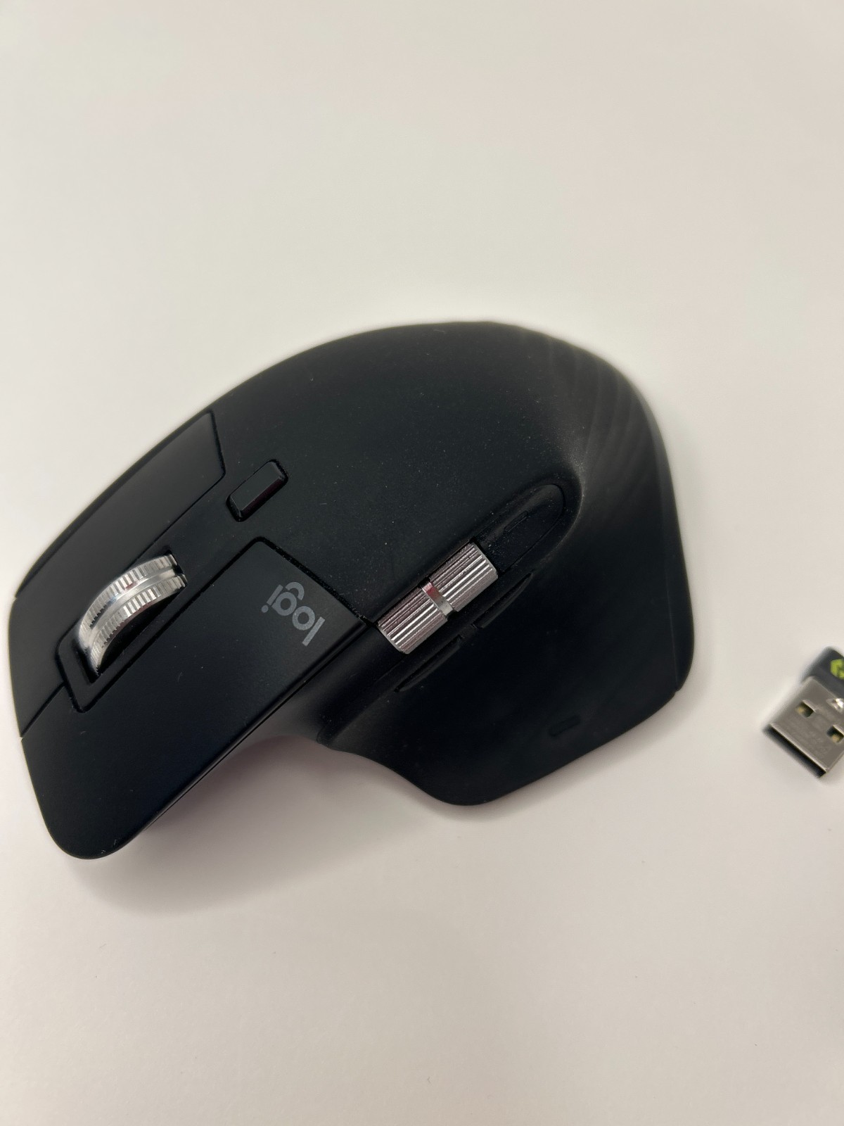 Logitech MX Master 3S bluetooth Wireless Laser Mouse Black w/ usb dongle