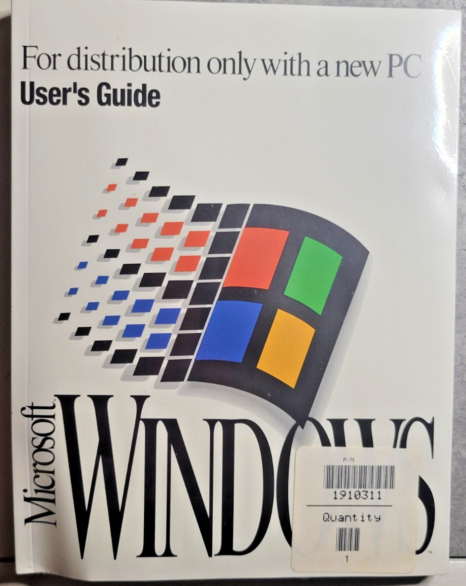Microsoft MS-DOS 6.22 & Windows OEM Sealed User Guides COA 3.5 Vintage Software!