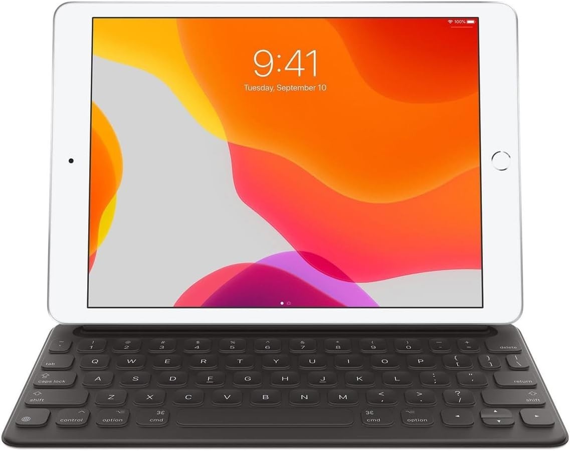 Apple iPad 7th/8th/9th Gen 10.2″/Pro 10.5″/Air 3rd Gen Smart Keyboard – Black…