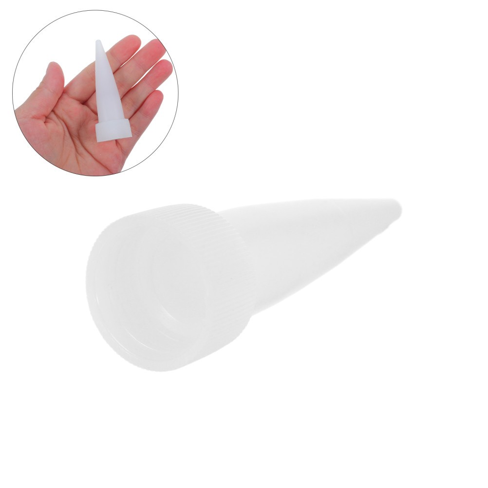 10Pcs Reusable Plastic Caulking Nozzle Tips for Home Sealant Applicator White