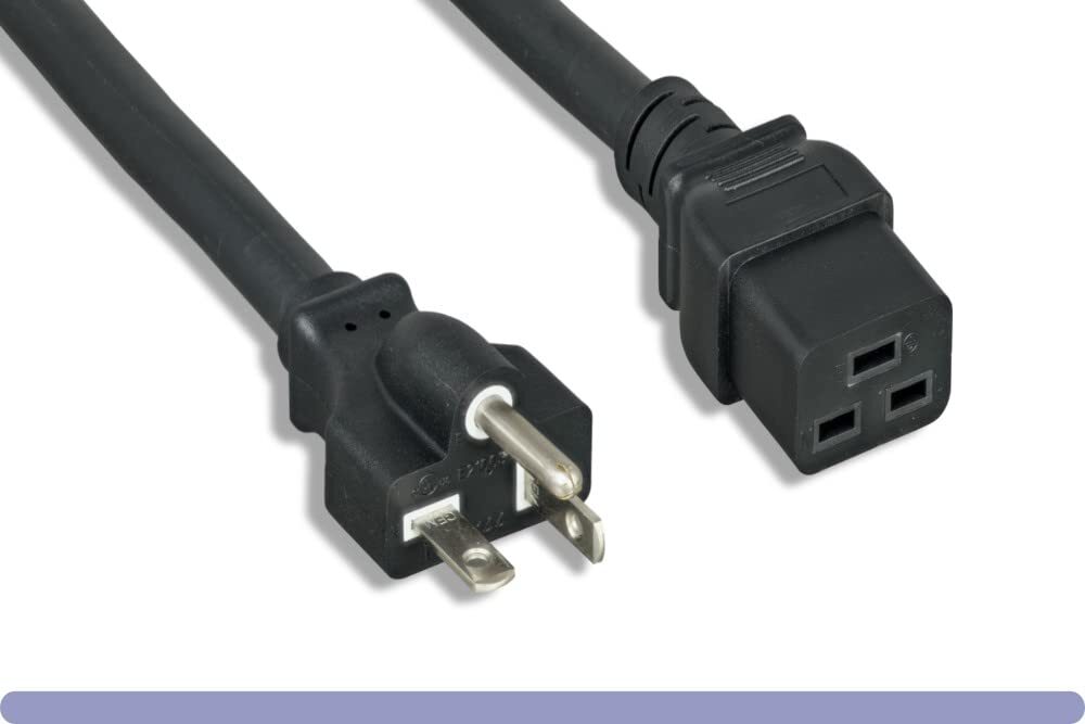 RiteAV Heavy Duty 12 AWG AC Power Cord NEMA 5-20P-C19 (6ft) 2 Meter
