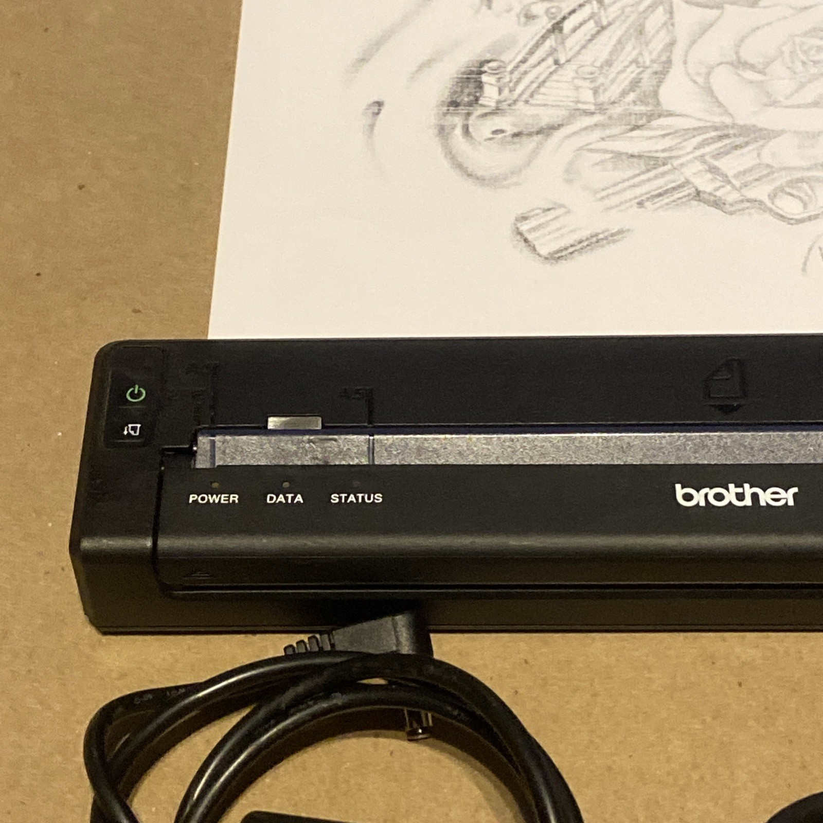 Brother PocketJet PJ-822 Mobile Direct Thermal Printer Monochrome Label Tattoo
