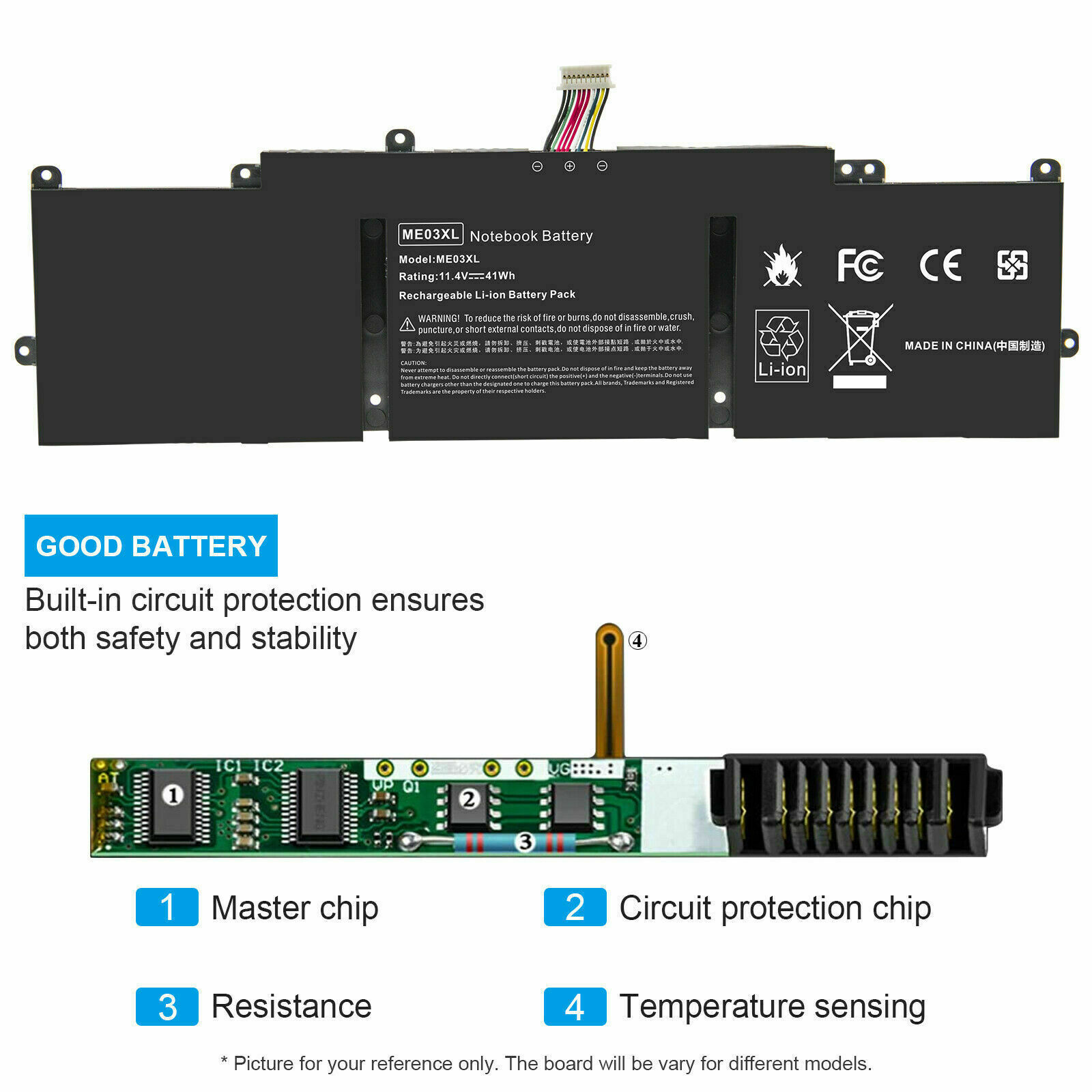 Battery For HP Stream 13-C 13-C002DX 13-C055SA TPN-Q154 TPN-Q155 TPN-Q156