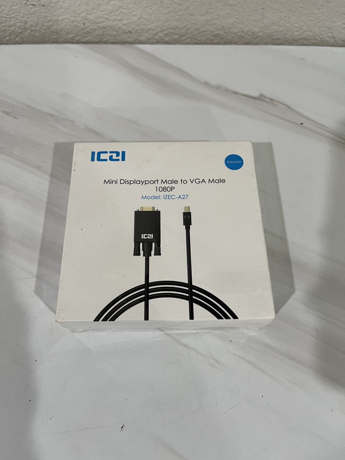 Mini Display Port to VGA, Gold-Plated 1080P Mini DP to VGA, 10 Ft