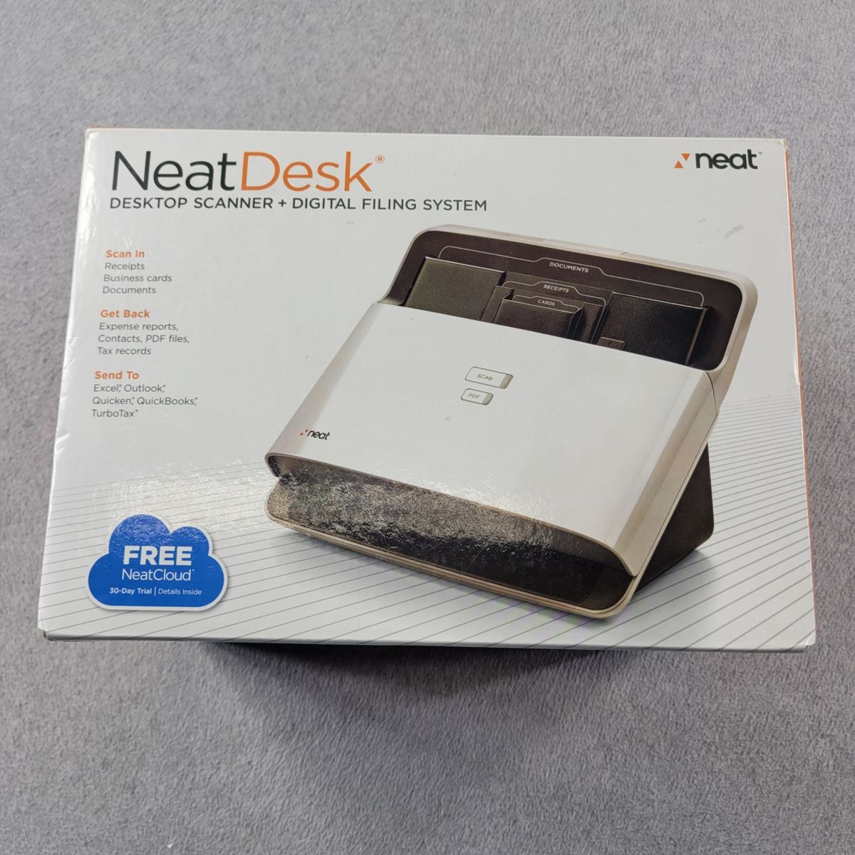 NeatDesk ND-1000 Desktop Document Scanner ADF Open Box Complete USB