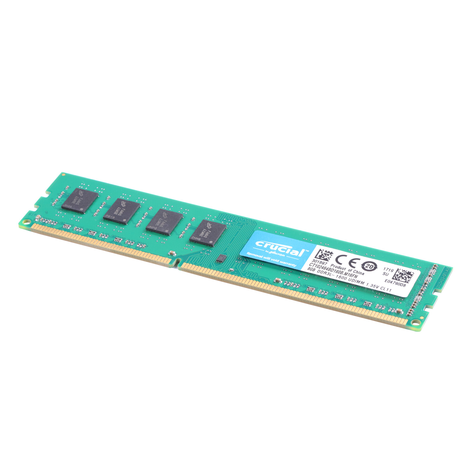 Crucial 16GB (2x 8GB) Kit DDR3L 1600MHz PC3-12800 UDIMM Desktop 240-Pin CL11 RAM
