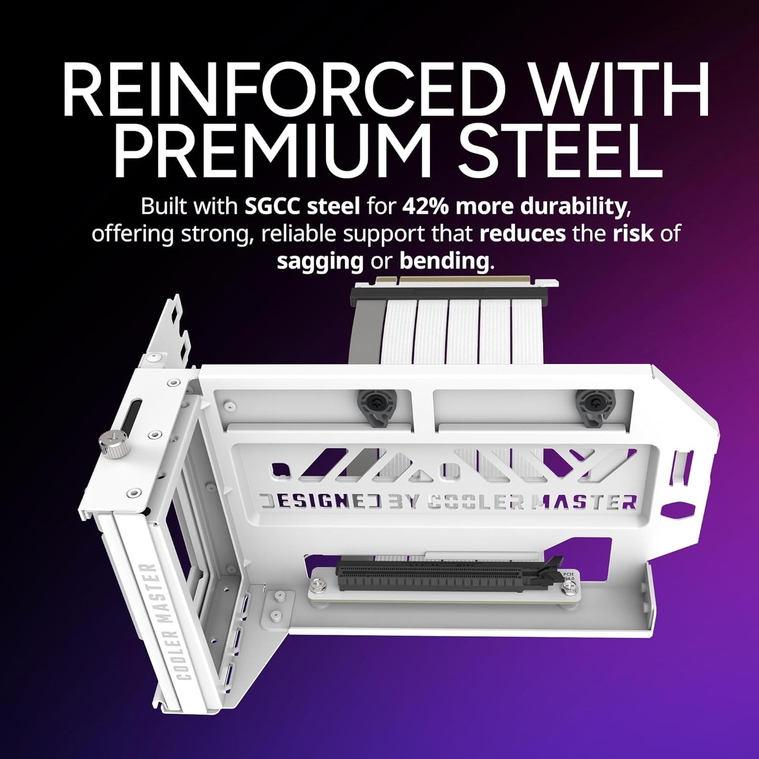 Cooler Master MasterAccessory Vertical Graphics Card Holder Kit V3 White with Pr