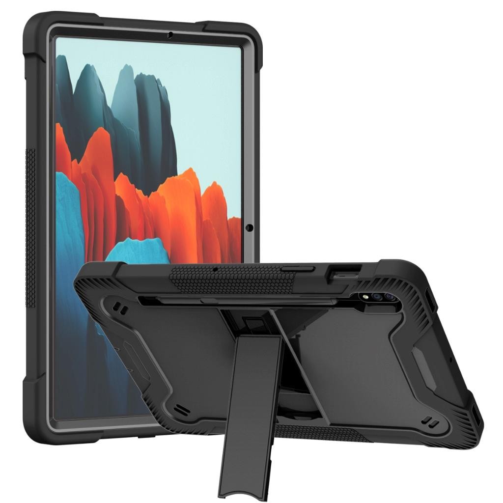 For T-Mobile Revvl Tab 2 Shockproof Heavy Duty Armor Rubber Stand Case Cover
