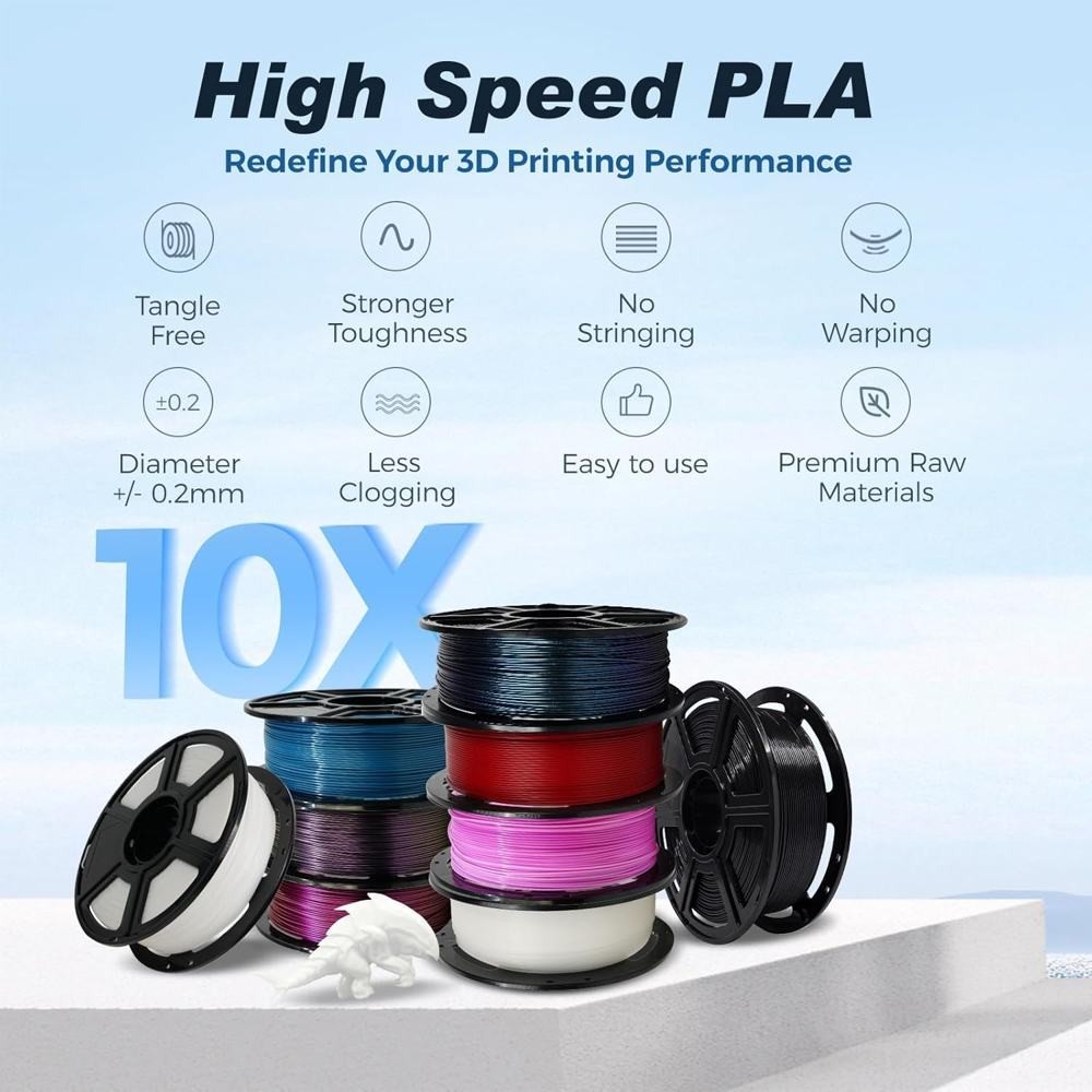 (BUY 2 GET 2 FREE,Add 4) FLASHFORGE HS PLA 3D Printer Filament Ruby Red US