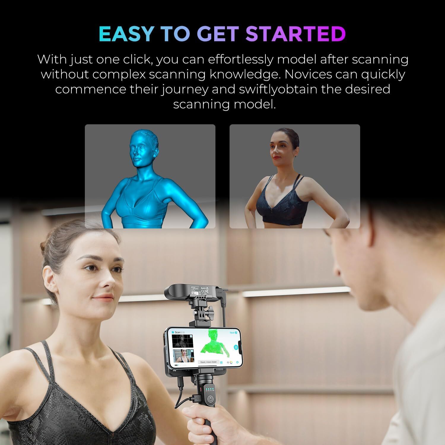 Creality CR-Scan Ferret Pro 3D Scanner Fast Scan Portable for iOS Mac Windows