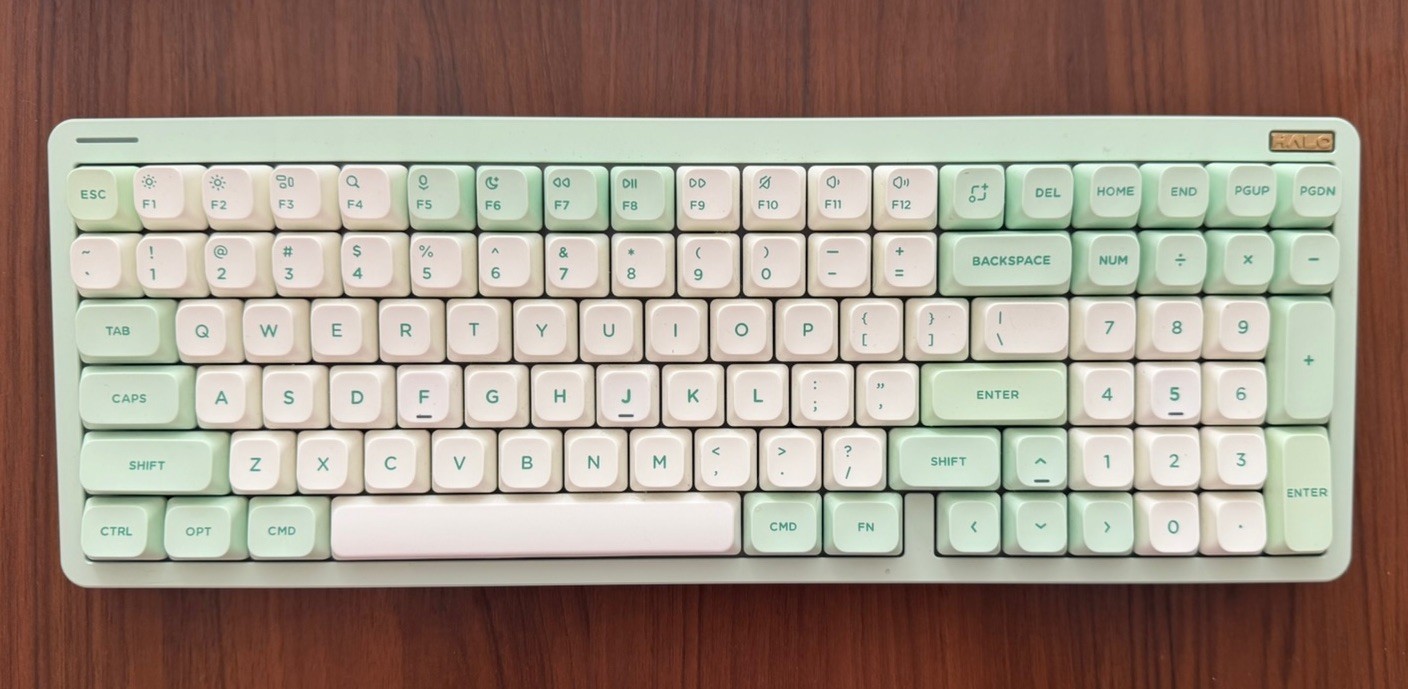 NuPhy Halo96 V2 Mechanical Keyboard — Mojito, Raspberry Switch (CIB, NO CHARGER)