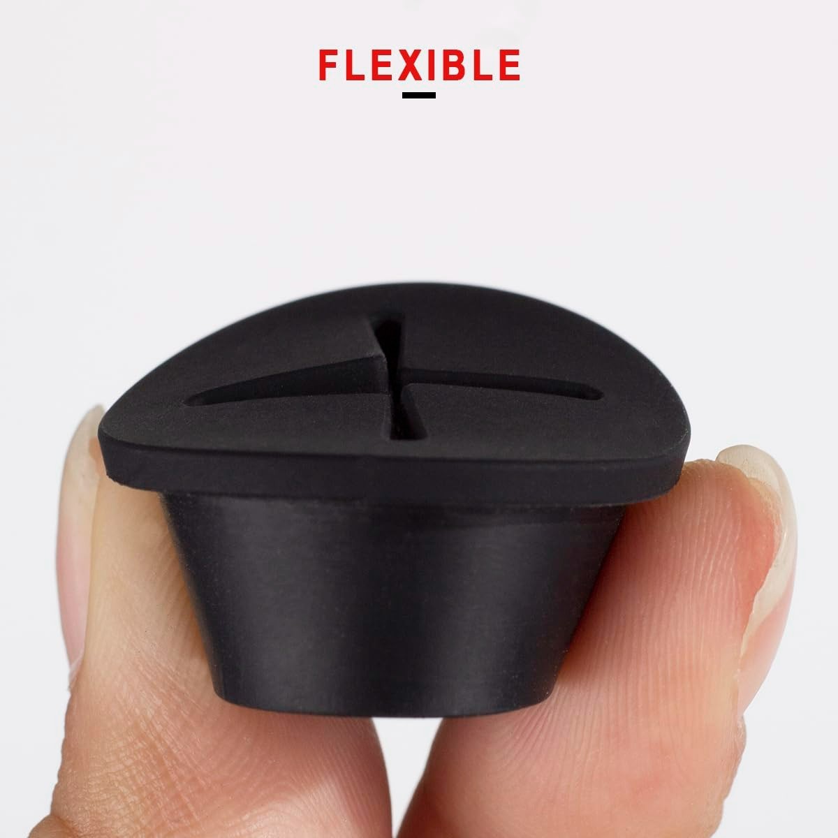 6 PCS 1 Inch Flexible Silicone Cable Grommets – Dust-Resistant Wire Pass Through