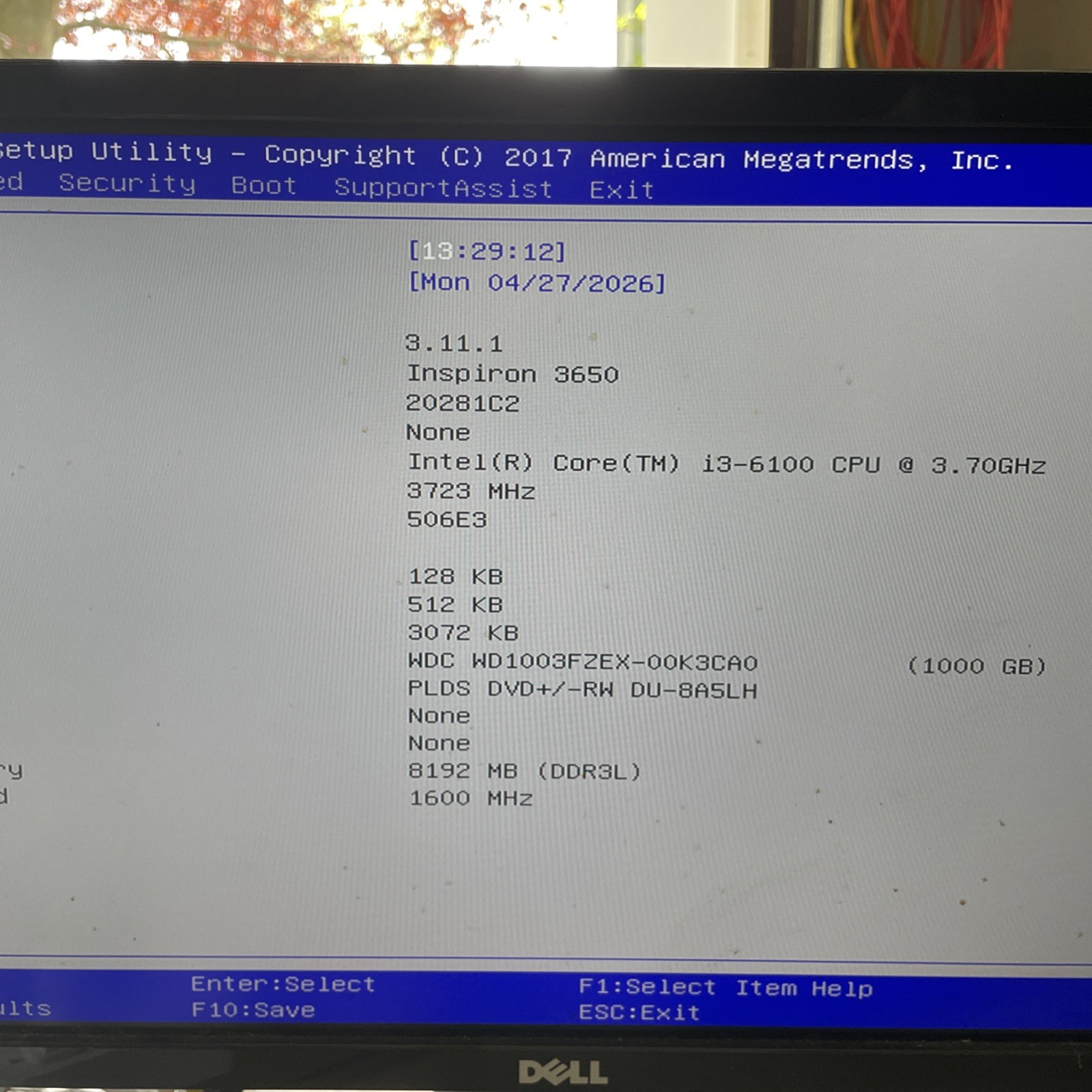 Dell Inspiron 3650 Desktop i3-6100 8GB ram NO HD/OS