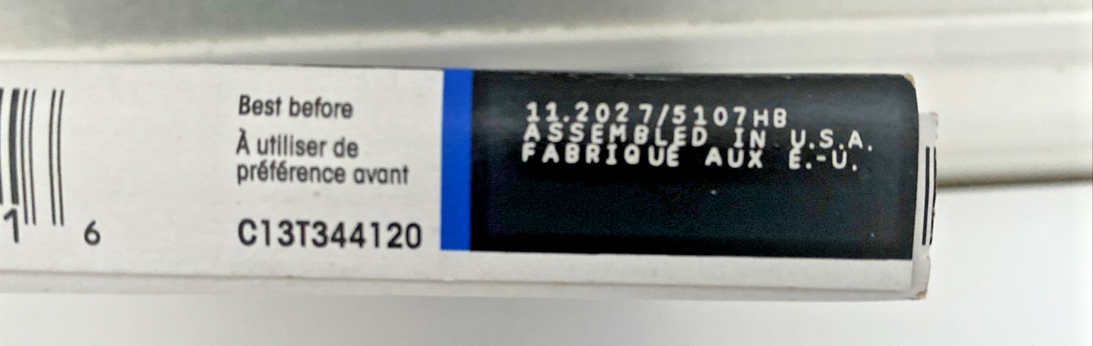 Epson 702 Black Ink Cartridge T702120 Standard Capacity Exp 11/2027 NEW