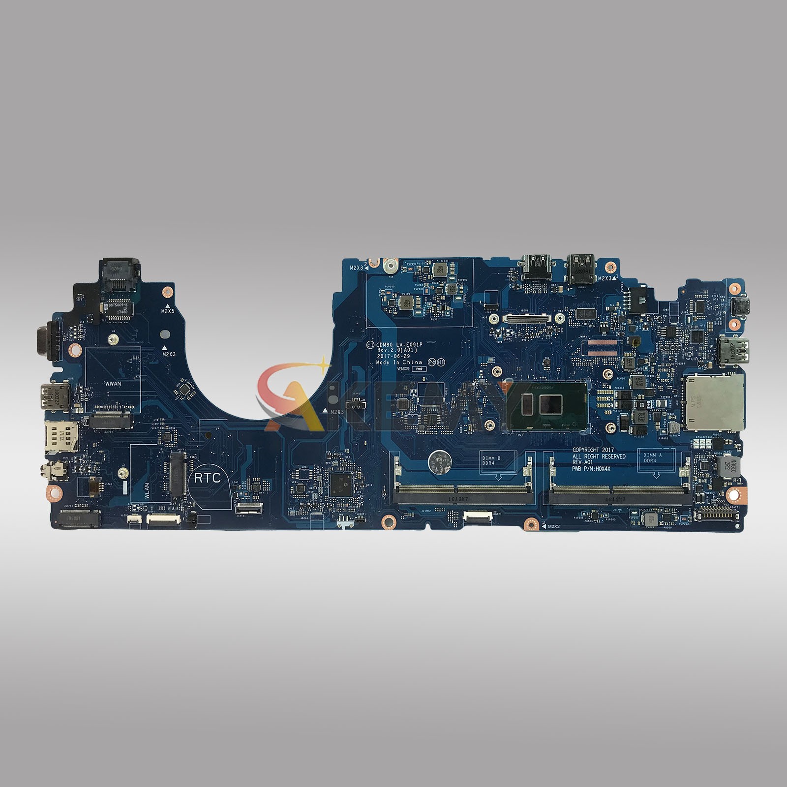 LA-E091P Mainboard For Dell Latitude 5580 with i3 i5 i7 6th 00C098 0V6V32 0M3HDV