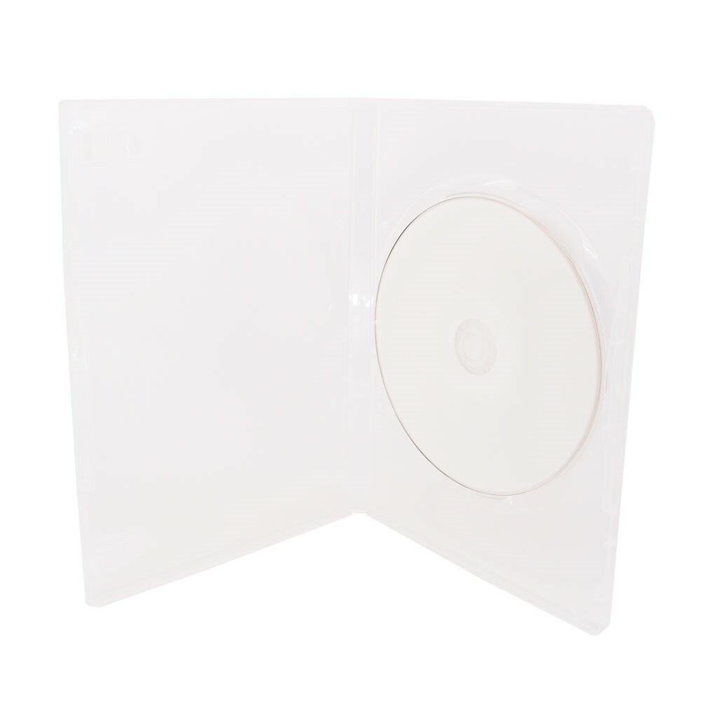 25 Pack 14mm Single Clear Standard DVD Case with Outter Clear Sleeve