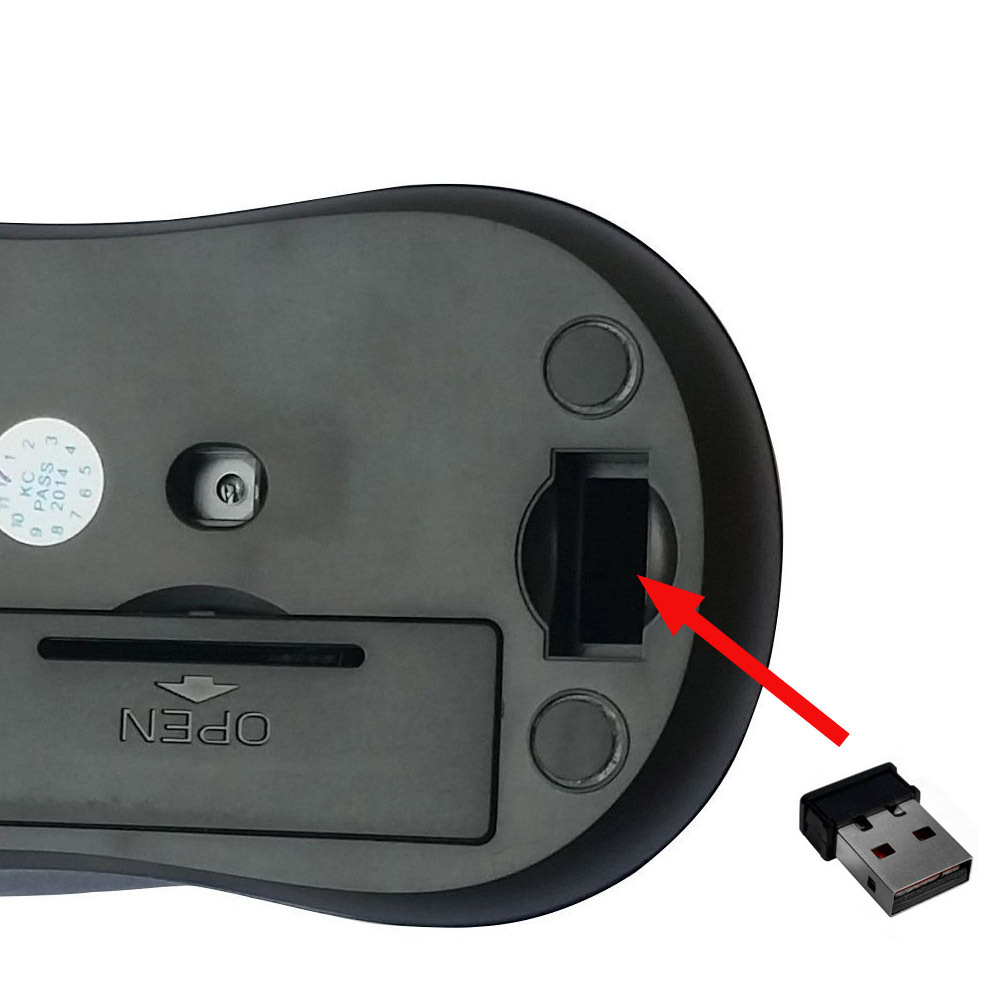2.4GHz Wireless Cordless Optical Mouse Mice +USB Receiver for PC Laptop
