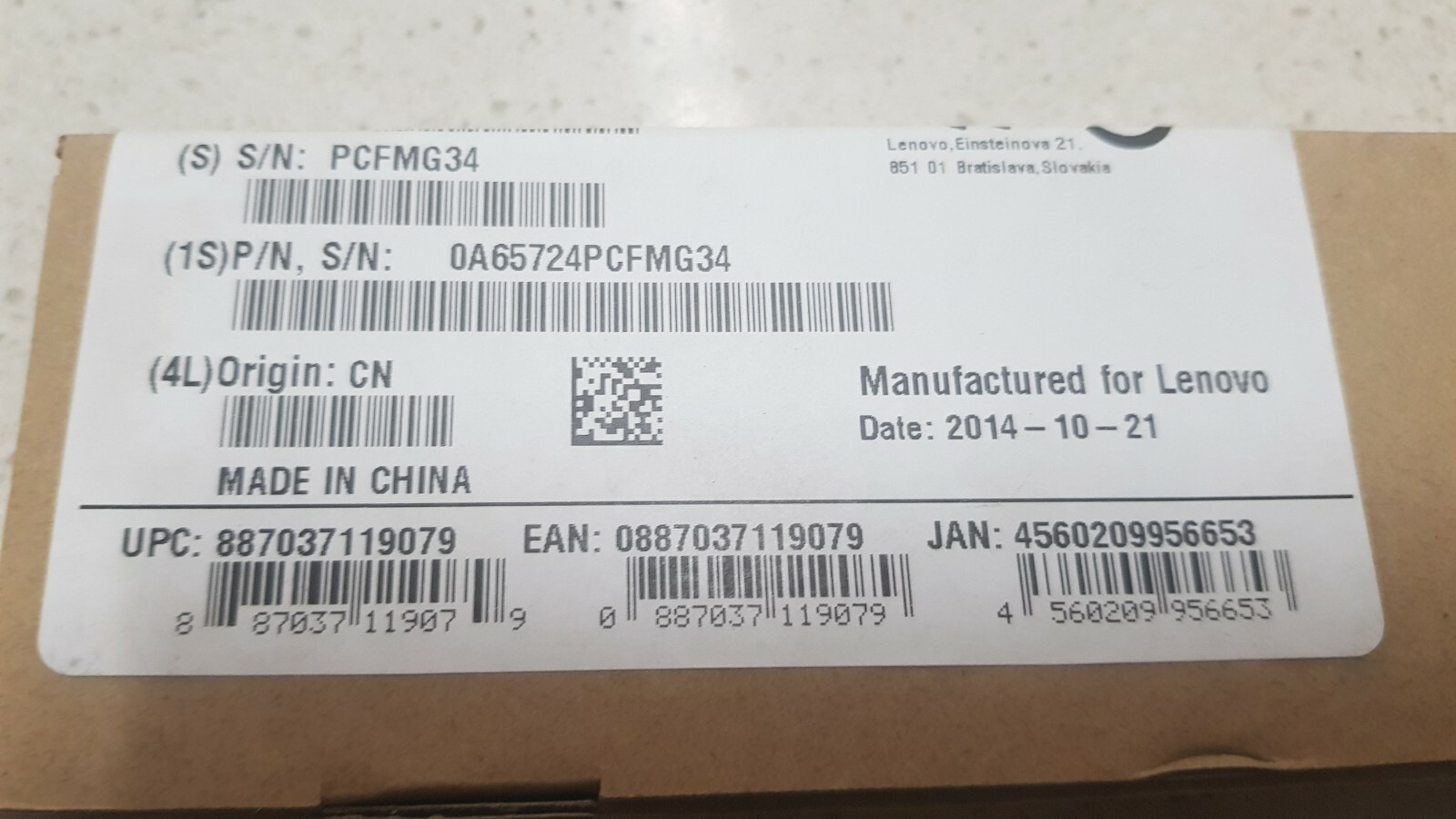 Genuine Lenovo 8GB PC3-12800 DDR3-1600 SoDIMM Memory 0A65724 Brand New See Pics
