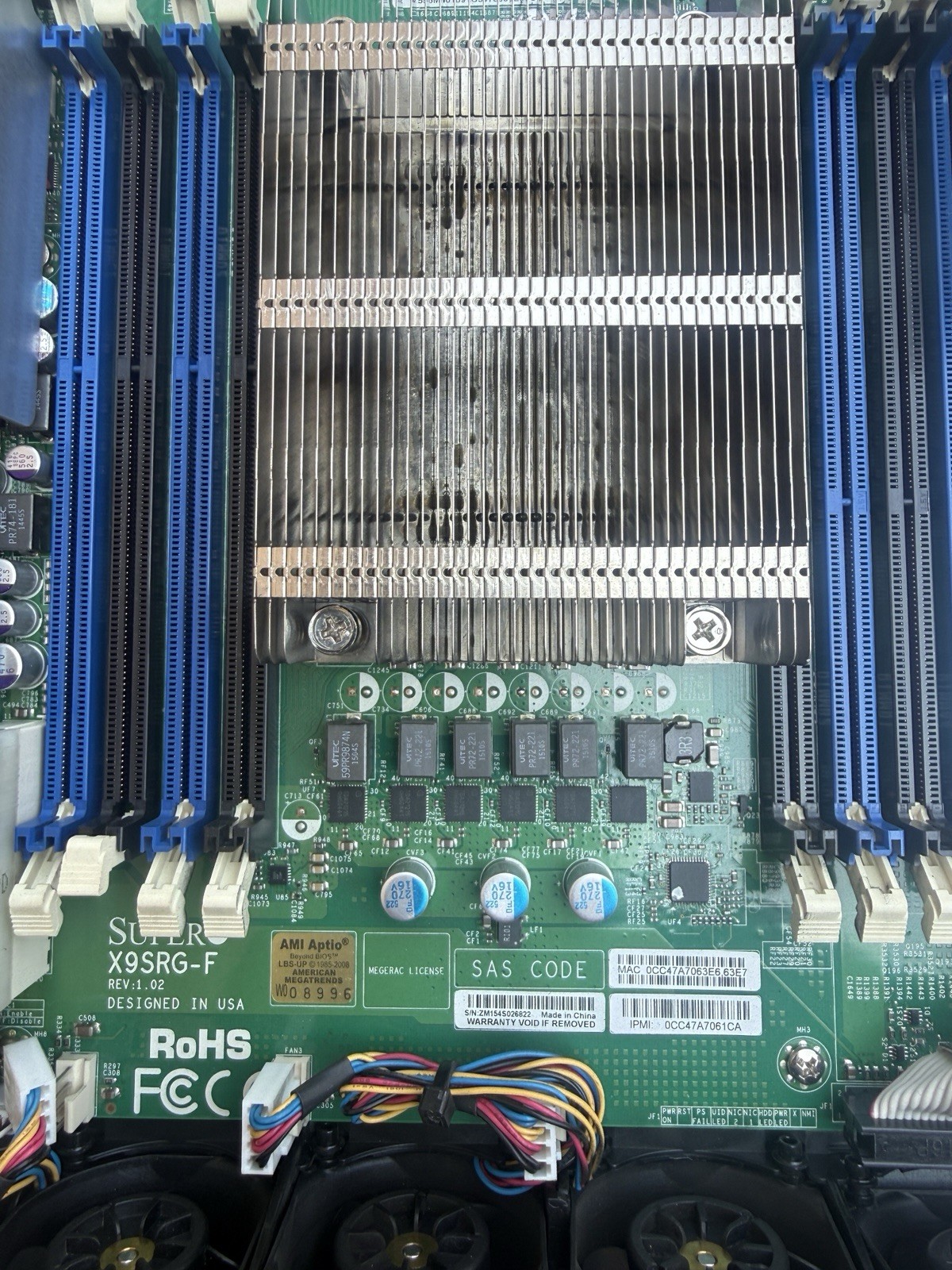 Supermicro X9SRG-F SINGLE SOCKET R LGA 2011 Motherboard w/ Intel Xeon E5-1650V2