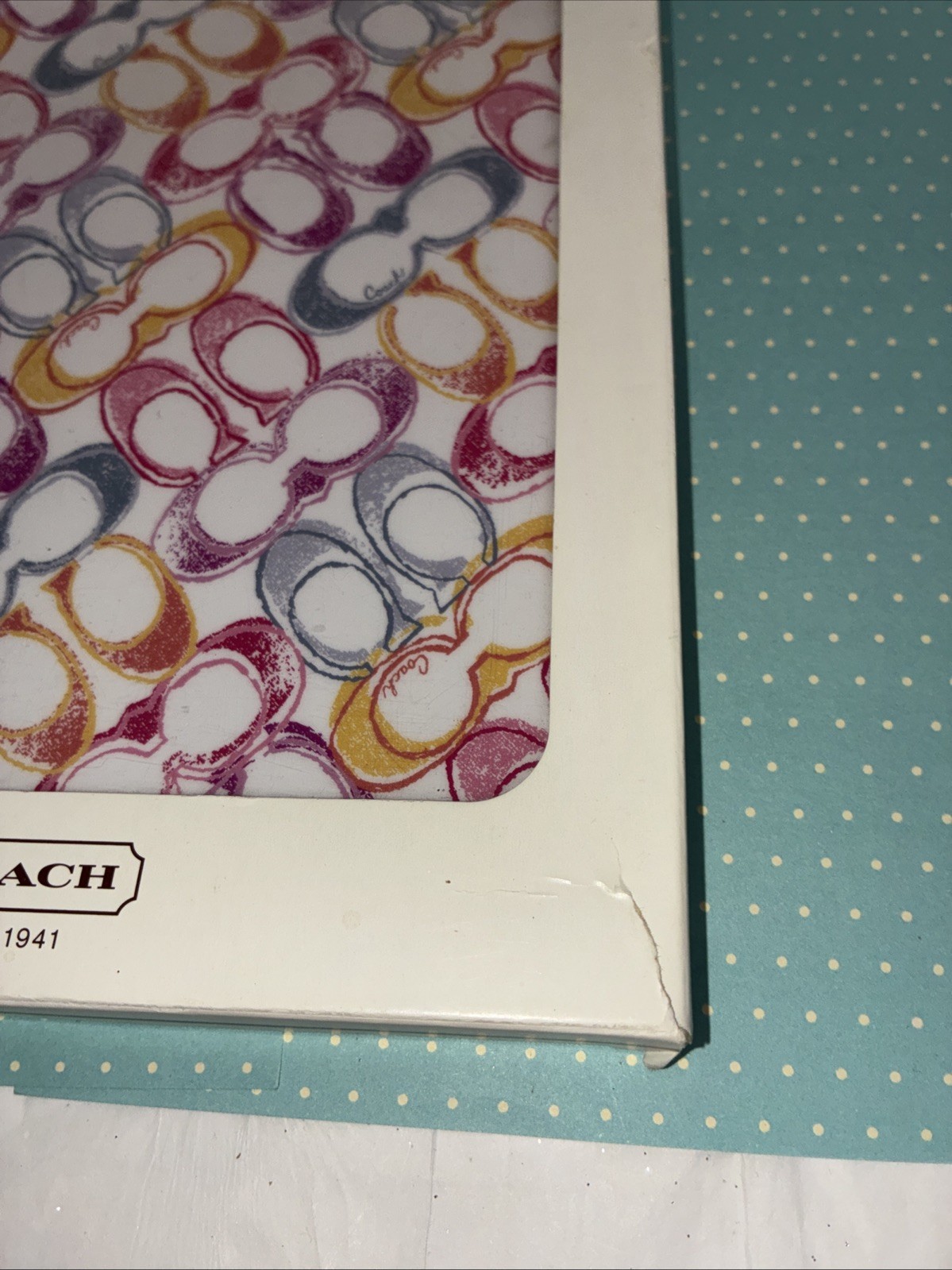 COACH IPAD HARD CASE COVER S/S SCR MINI IPAD CS MULTI COLOR F65646 NEW