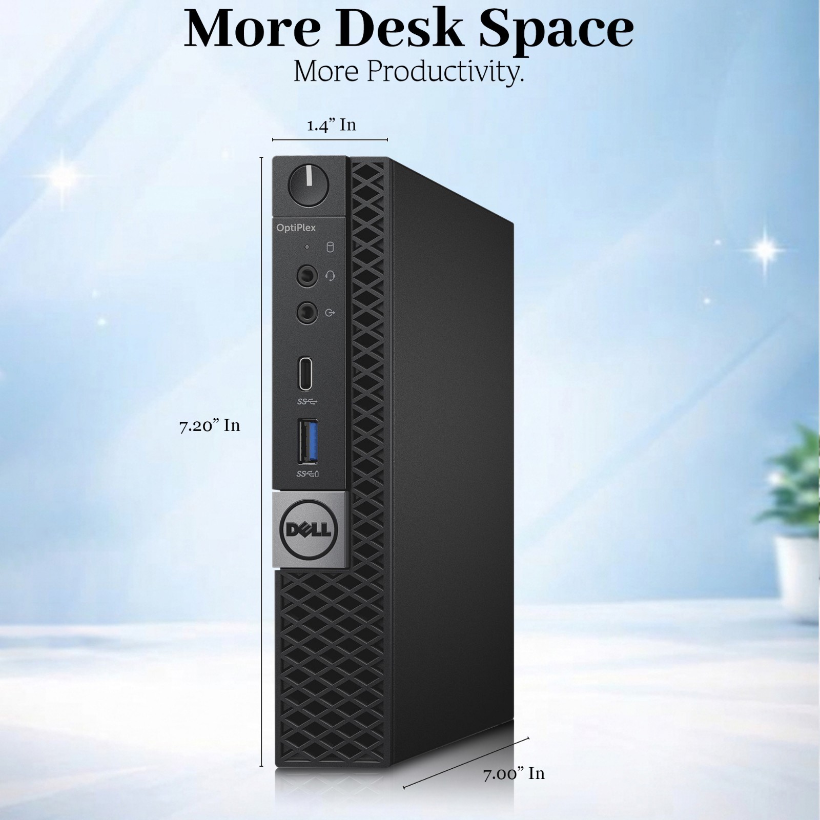 DELL Windows 11 OptiPlex Micro Desktop PC i5-7th 32GB RAM 1TB SSD Dual 24″ WiFi