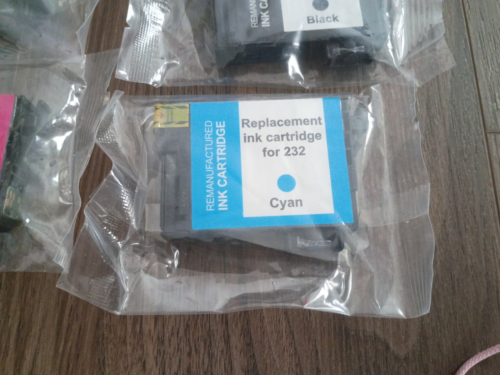 4 Pack 232 XL 232XL Ink Cartridges for Epson 232 WF-2930 WF-2950 XP-4200 XP-4205