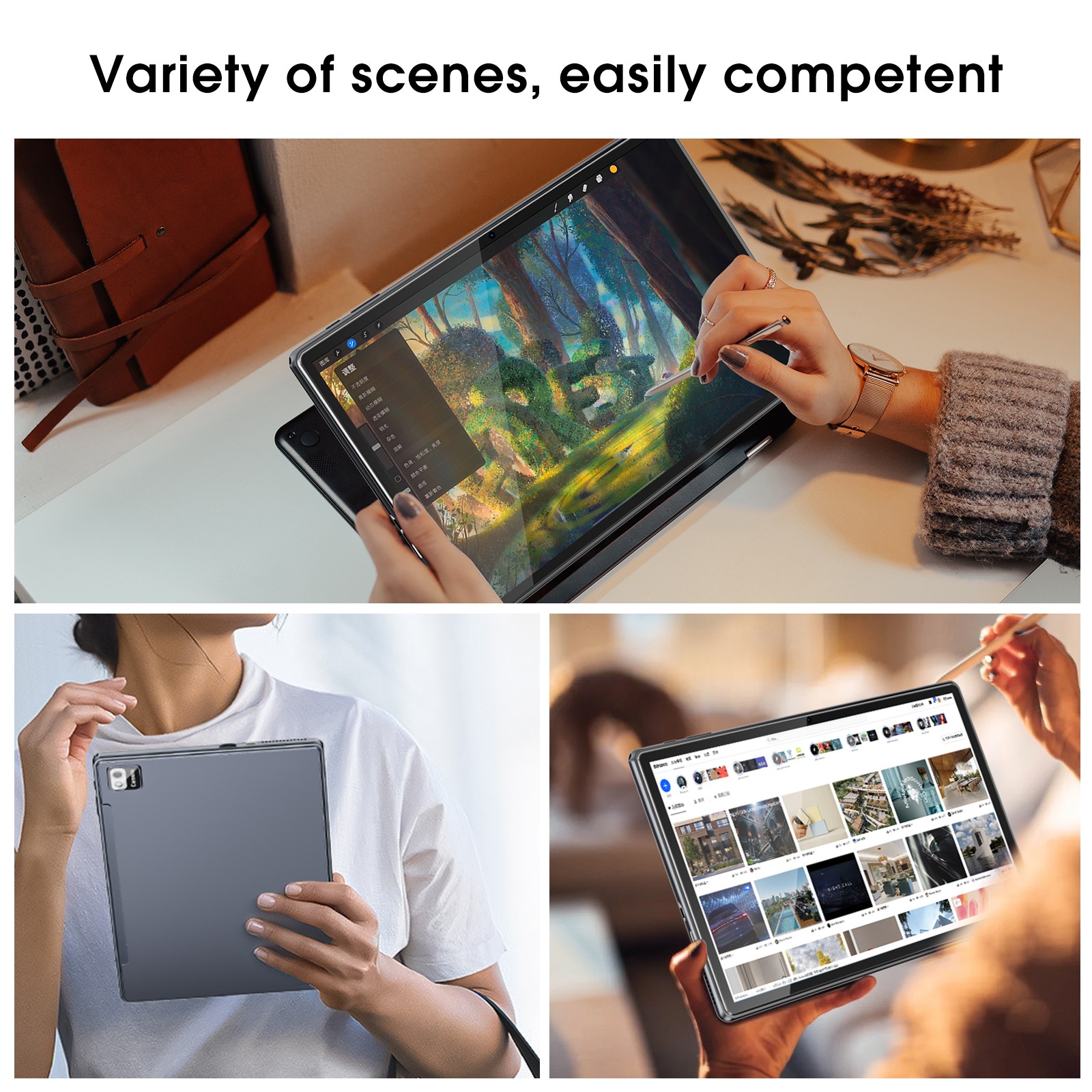 SGIN 10.1 Inch Tablet Android 13 4GB RAM 128GB ROM Octa-Core Google 5G WiFi
