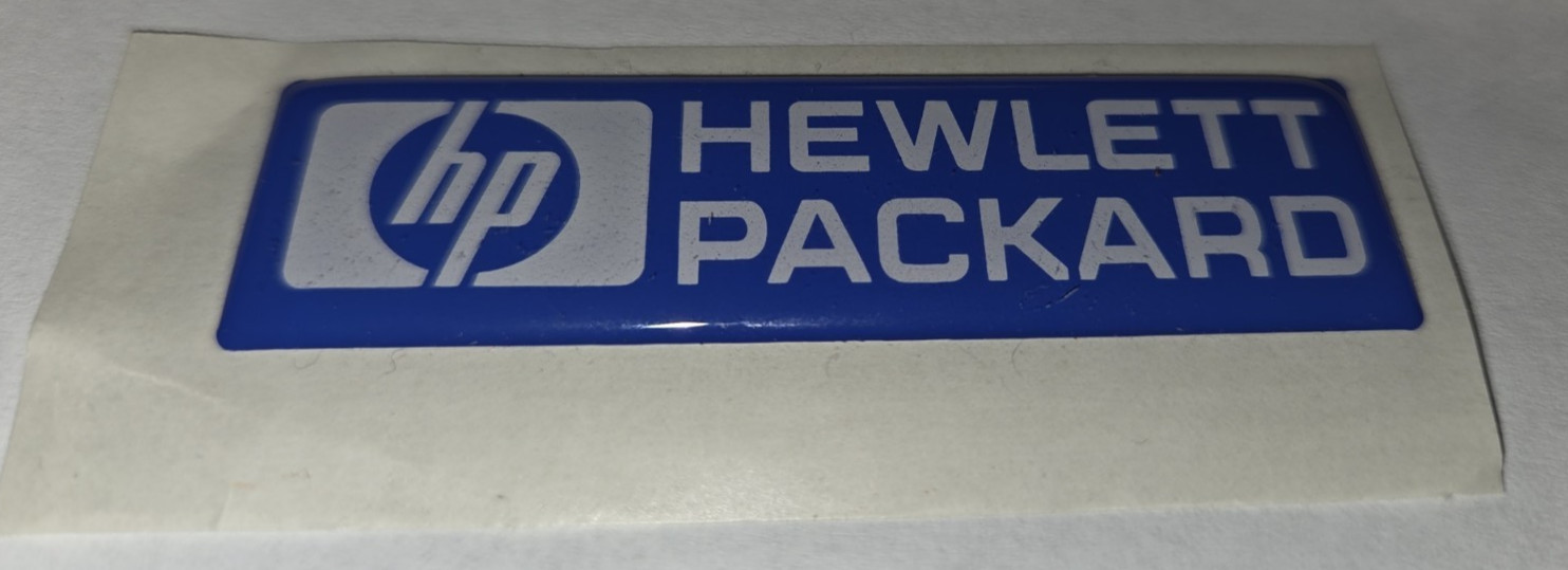 Vintage NOS HP Hewlett Packard Bubble Sticker 2.75 x .75 Inches