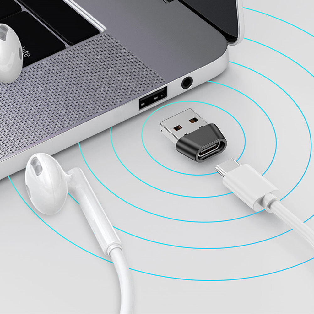 3Pcs USB To Type C OTG Adapter USB C Male To USB Type-c Female Converter