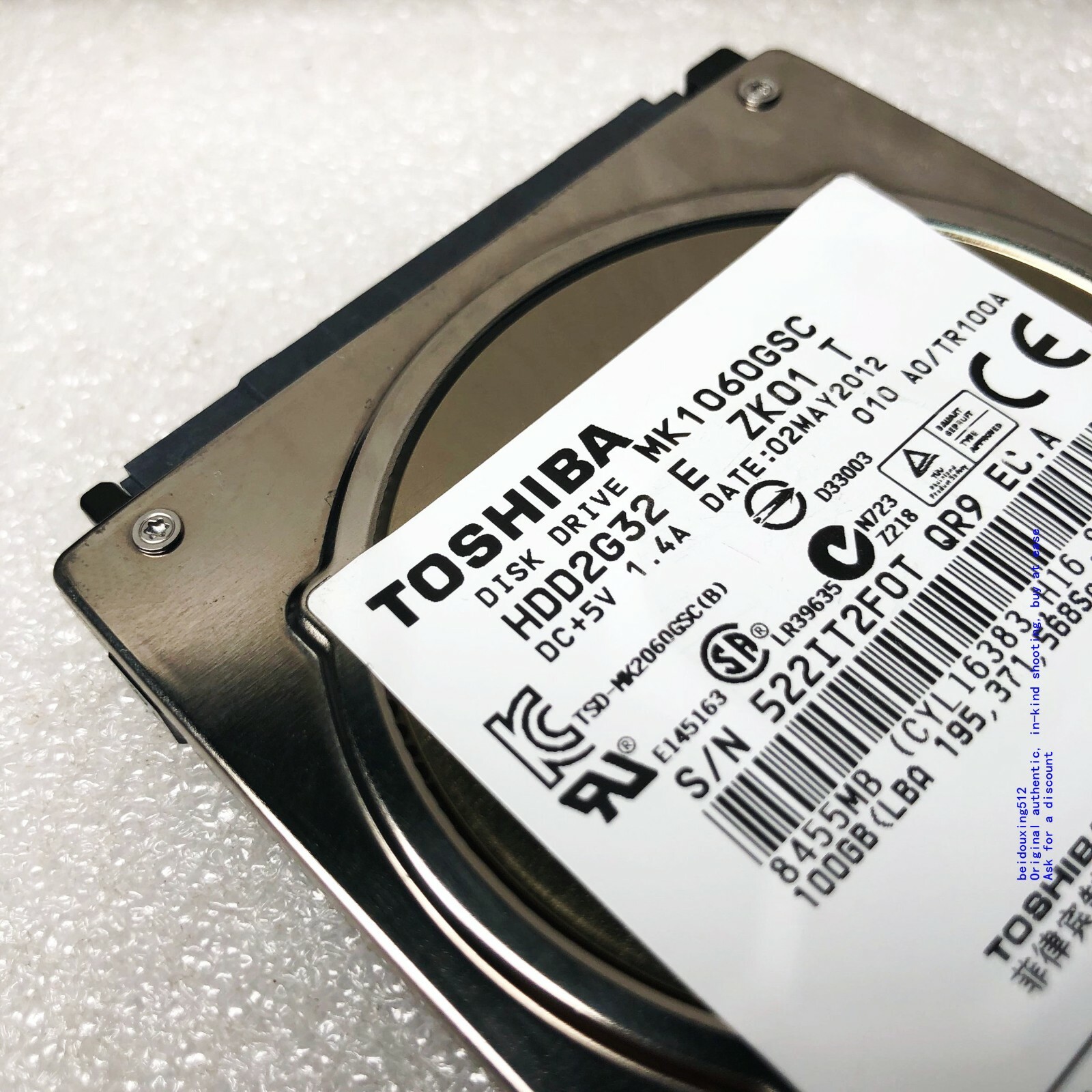 Toshiba 100GB 4200RPM 2.5″ MK1060GSC Autonavigation / Industriecomputer HDD