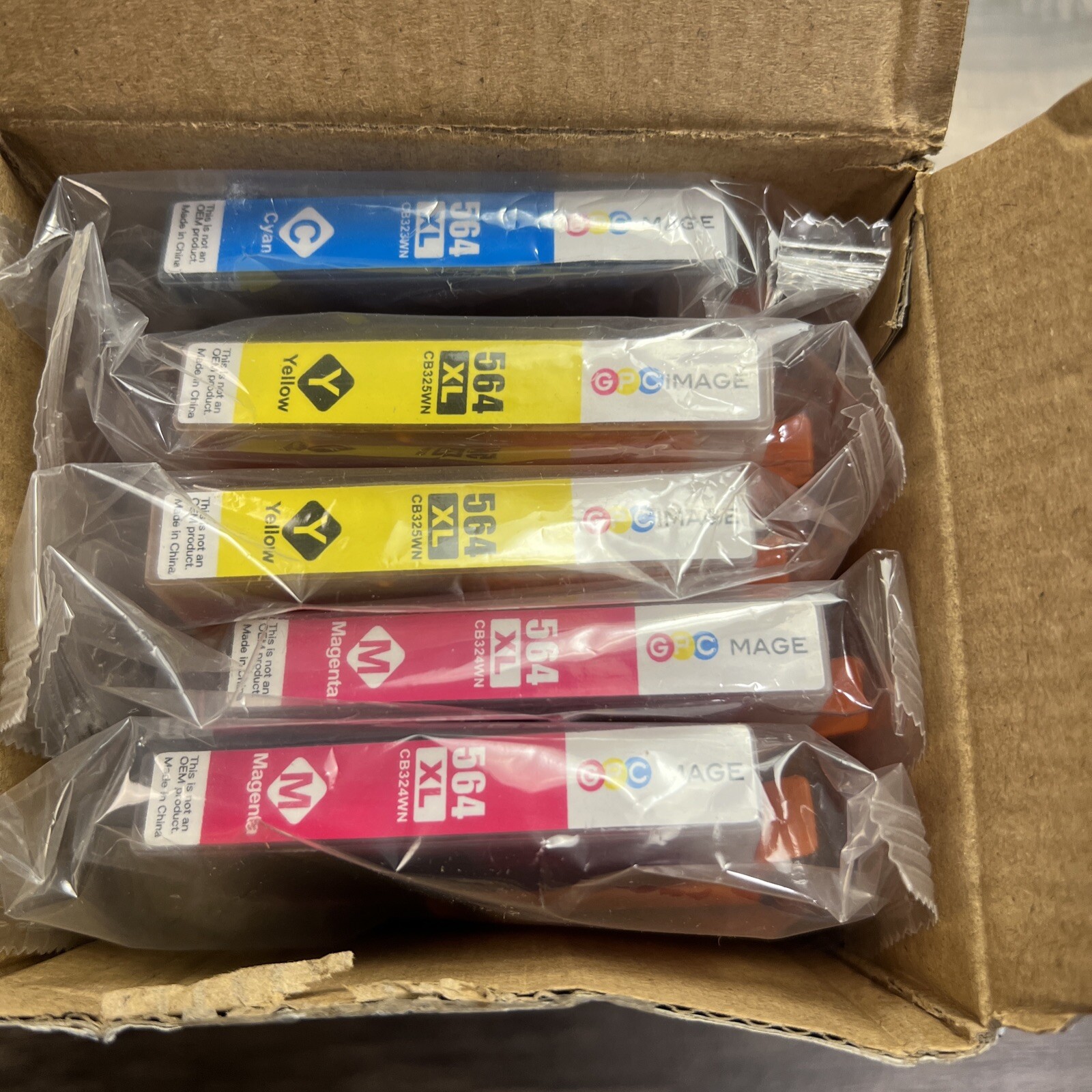 GPC Image 10PK High Yeild Ink Cartridges For HP 564XL Black Cyan Magenta Yellow