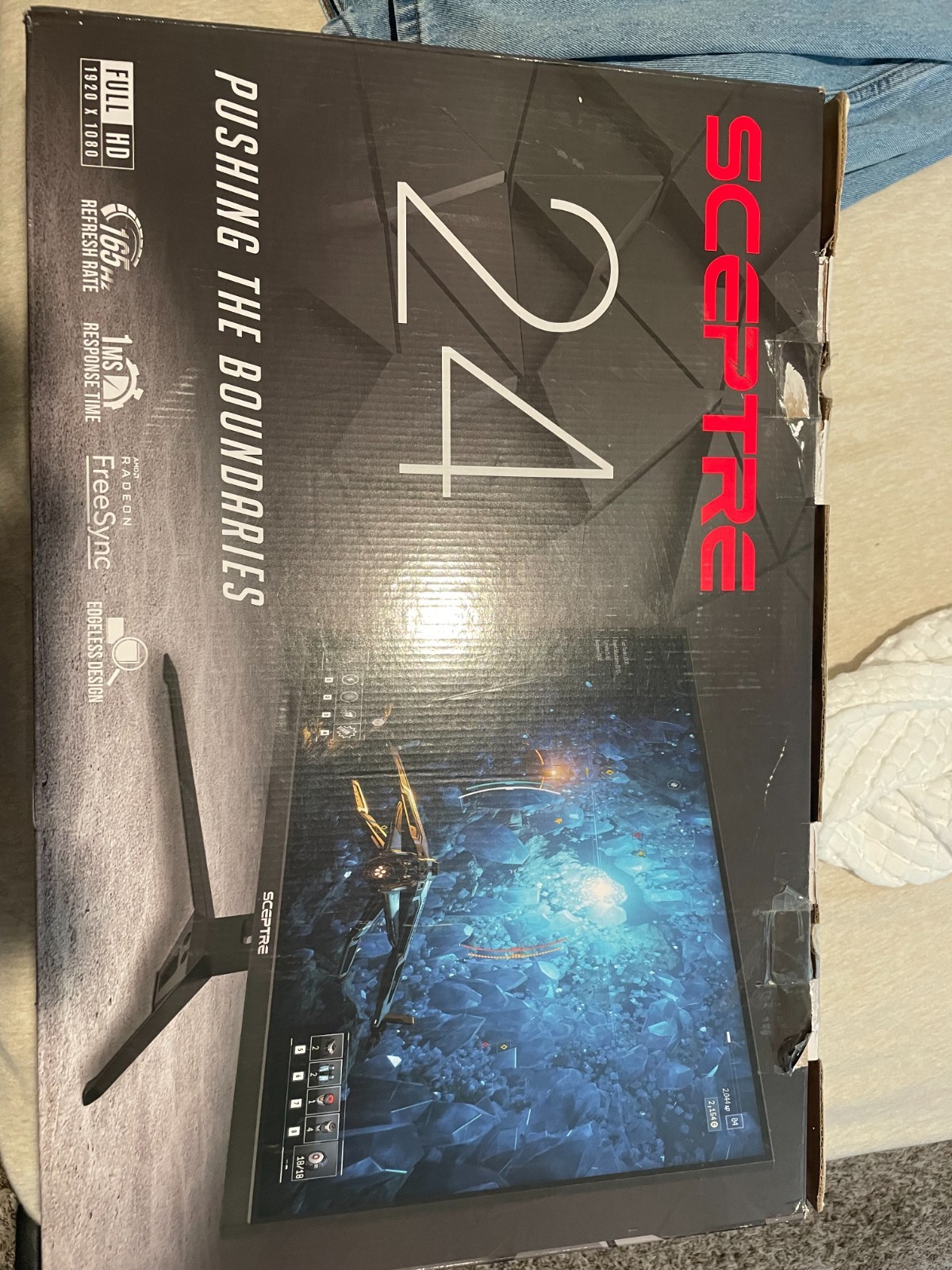 Sceptre 24″ 165Hz Full HD IPS LED Gaming Monitor – Black (1080p Max Res)