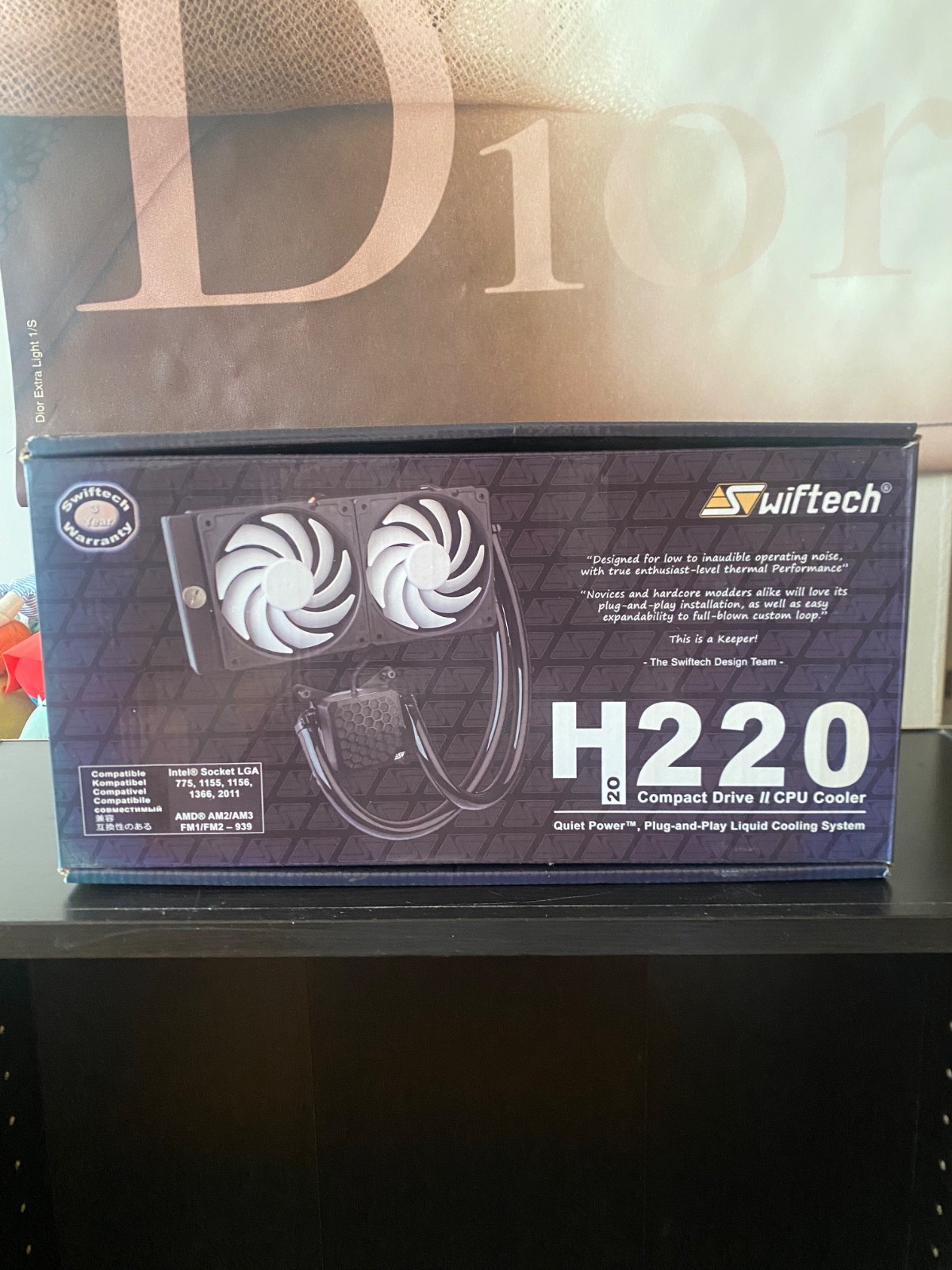 Swiftech H220 Compact Drive CPU Cooler BRAND NEW In Box – FAST SHIPPING 🚛💨