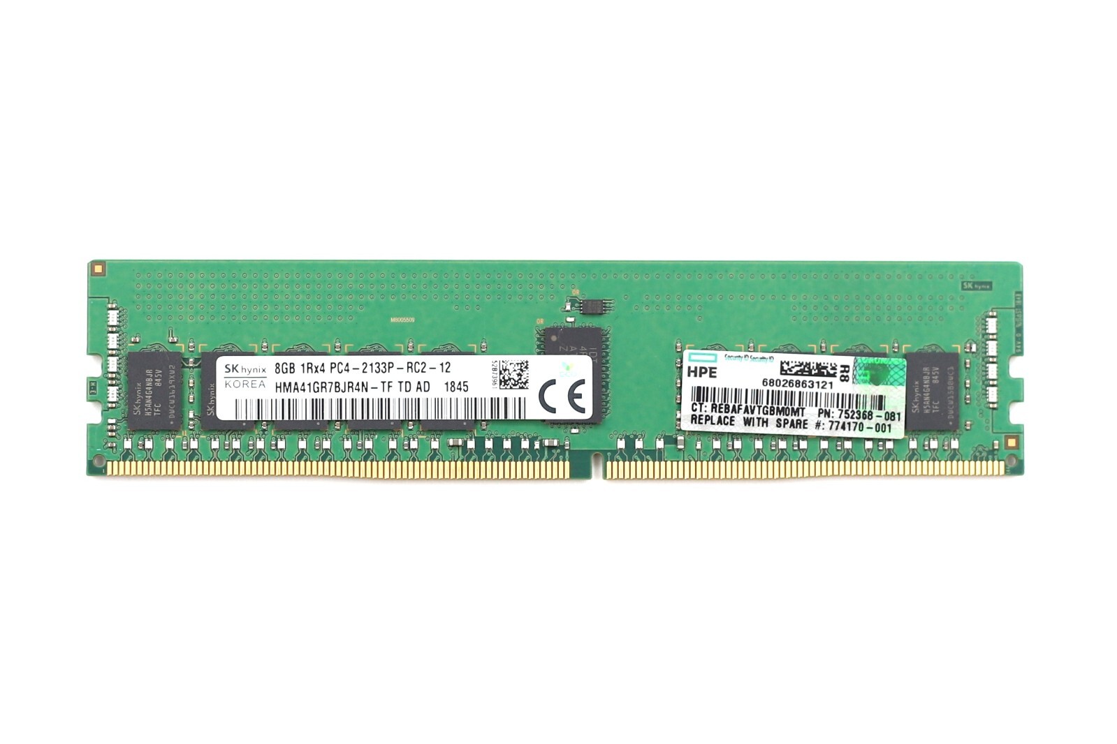 SK Hynix 8GB 1Rx4 PC4-2133P-RC2-12 ECC Registered Memory HMA41GR7BJR4N-TF Tested