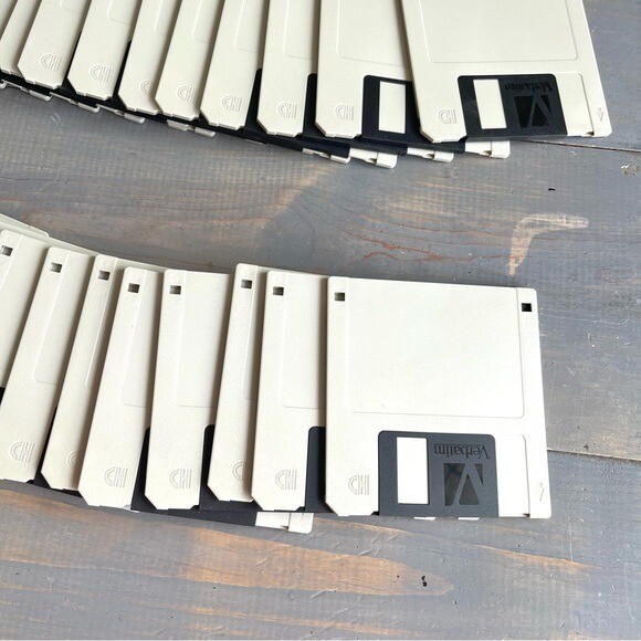 Vtg Verbatim 3.5” 55 Microdisks Floppy Disks Lot DataLife MF 2HD Formatted IBM