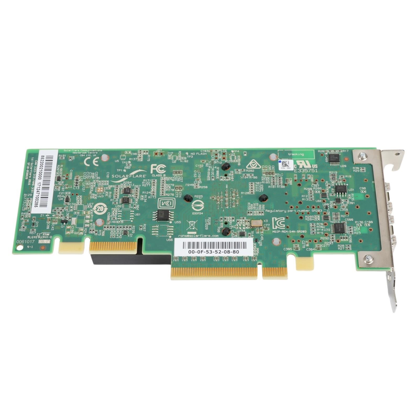 Dell 332MM SolarFlare SFN8522 10GbE 2-Port PCI-e 3.1 x8 NIC SFF