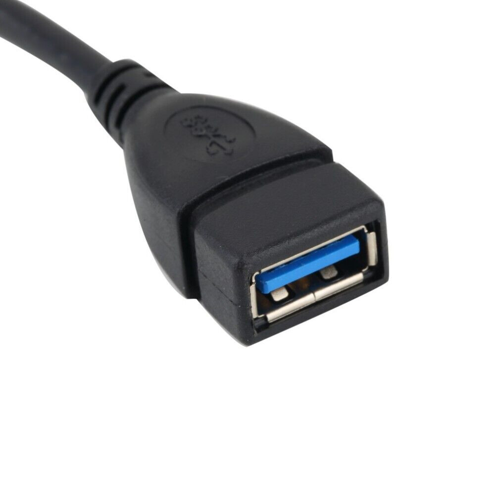 USB 3.0 Angle 90 Degree Extension Cable Male to Female Adapter Cord Data Sync 3x