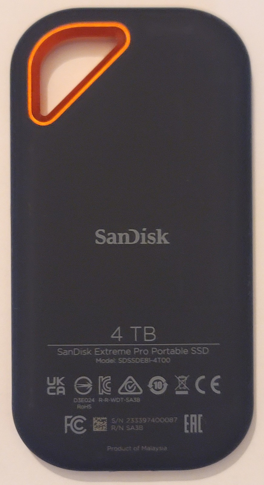 SanDisk Extreme PRO V2 4TB USB-C Portable External SSD (SDSSDE81-4T00-G25)