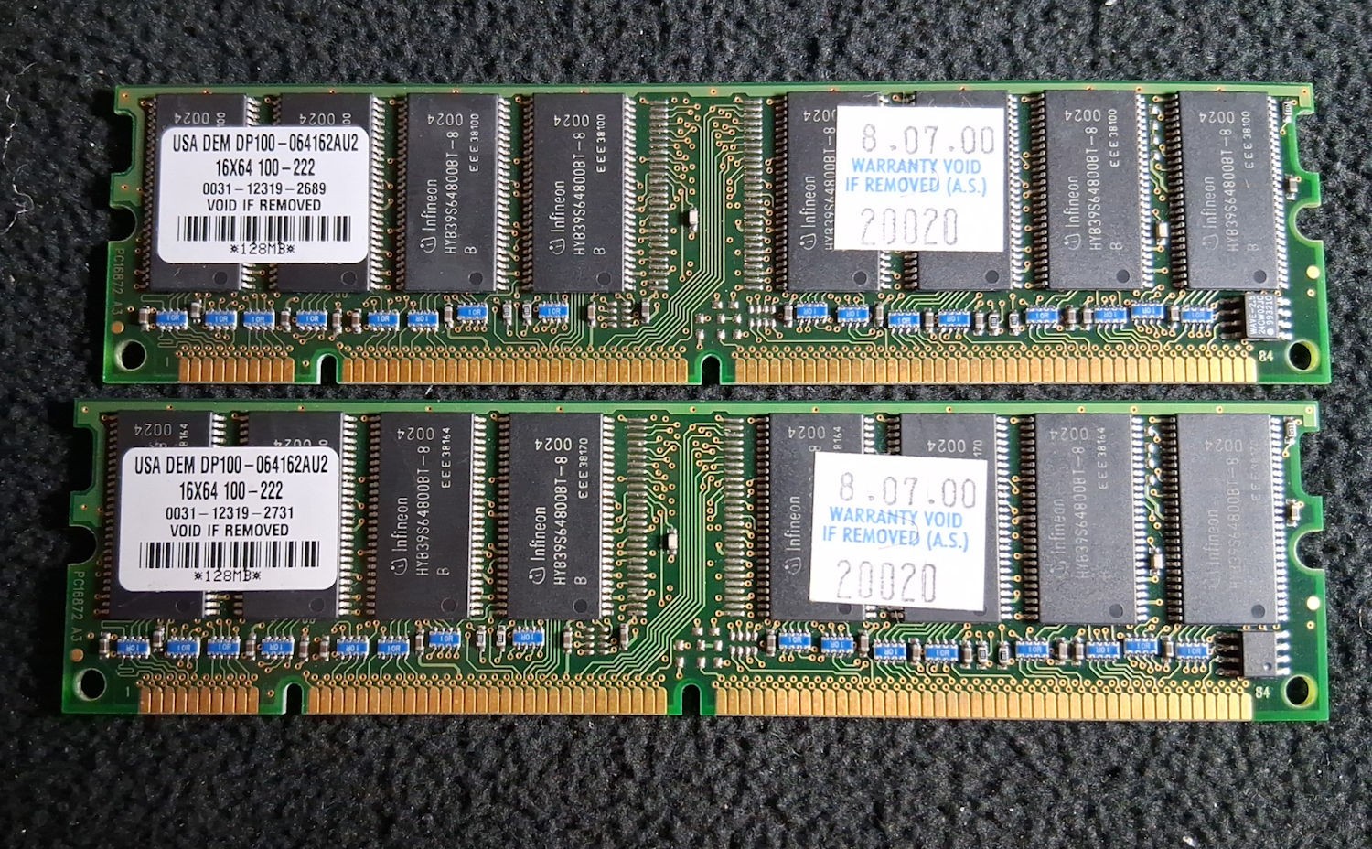 Lot of 8 Random RAM Untested Mixed Brands / Speeds – List In Description Memory