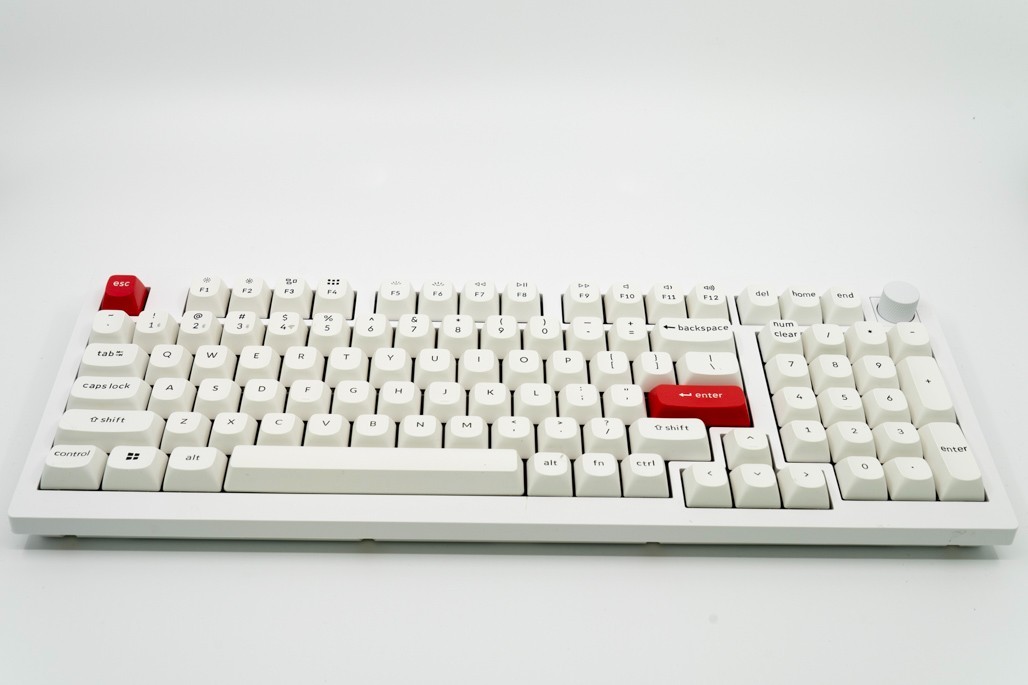 Keychron V5 Max 96% Custom Wireless RGB Mechanical Keyboard, White