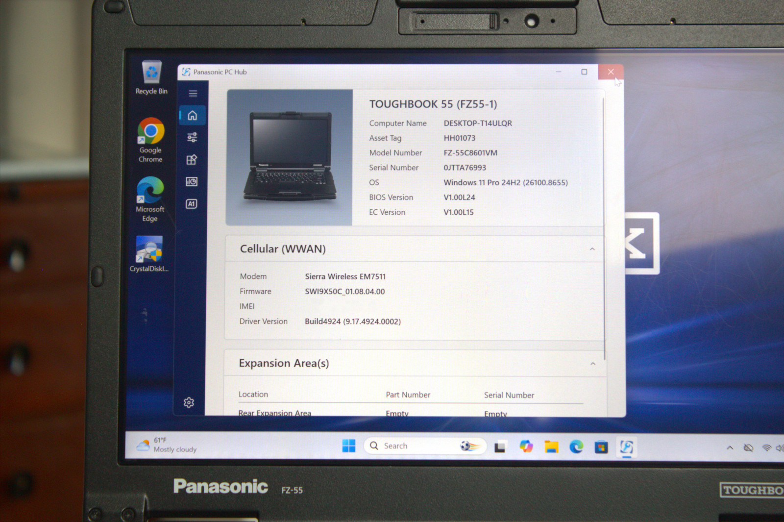 Panasonic Toughbook FZ-55 i7-8665U 512GB SSD 16GB RAM Touch 4G GPS New Battery