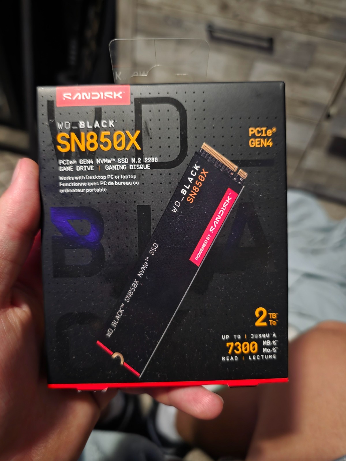 NEW WD_BLACK SN850X 2TB NVMe PCIe Gen4 M.2 2280 SSD 7300MB/s Factory Sealed