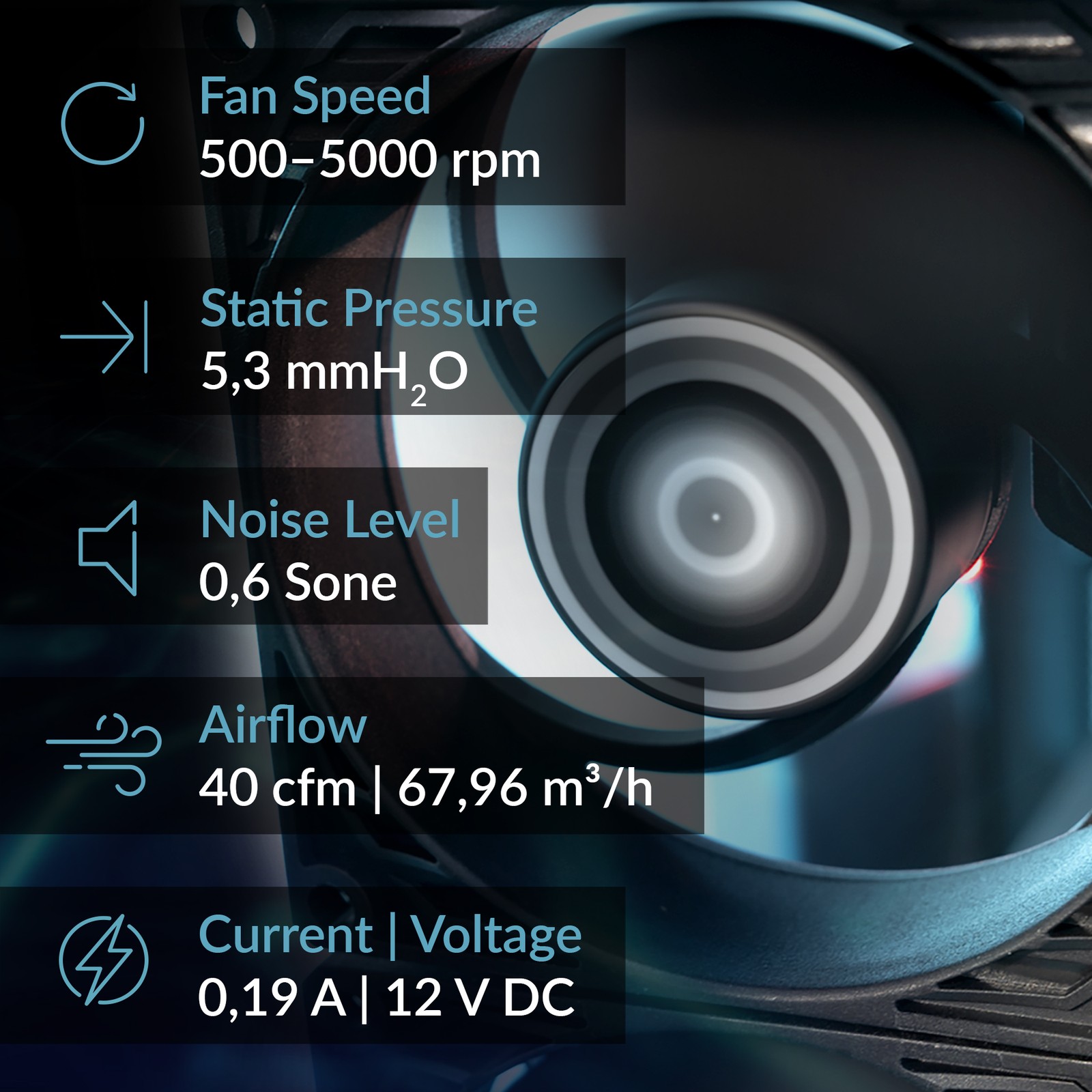 ARCTIC P8 MAX High-Performance PC Case Fan 80mm Cooler silent 0 db 500-5000 RPM