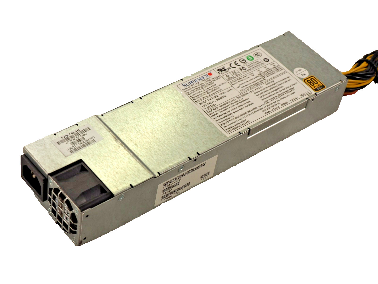 Supermicro PWS-563-1H 560W/600W 80 Plus Gold Switching Power Supply