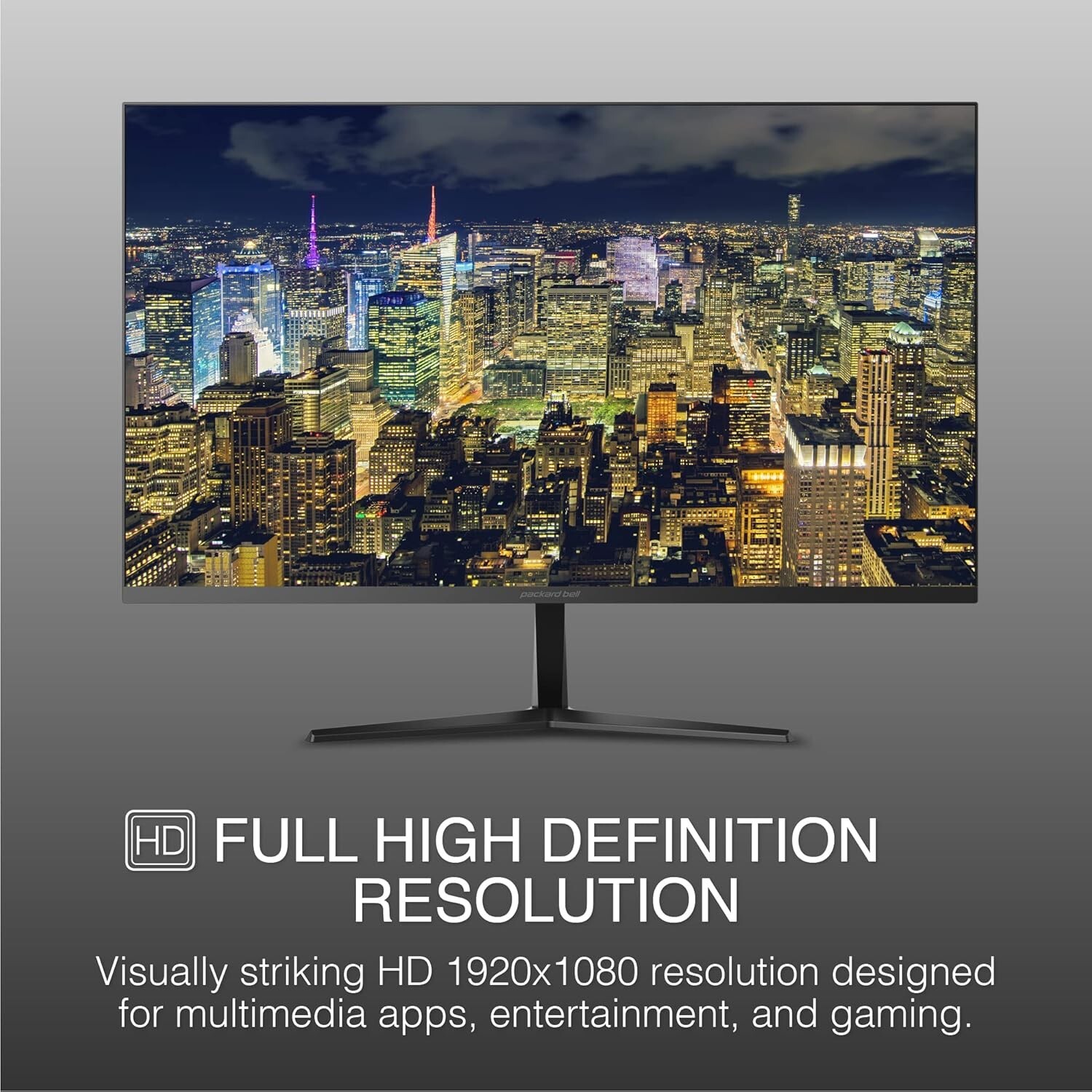 Packard Bell AirFrame 27″ Monitor, 1920 x 1080, 75Hz, 5MS