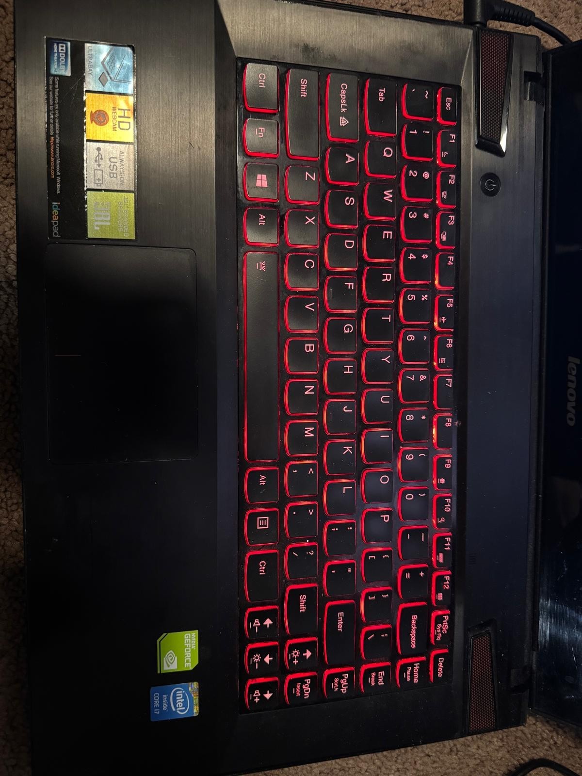 Lenovo ideapad Intel (R) Core (TM) i7-4700MQ CPU @ 2.40GHZ, 8 GB RAM / 1 TB HDD