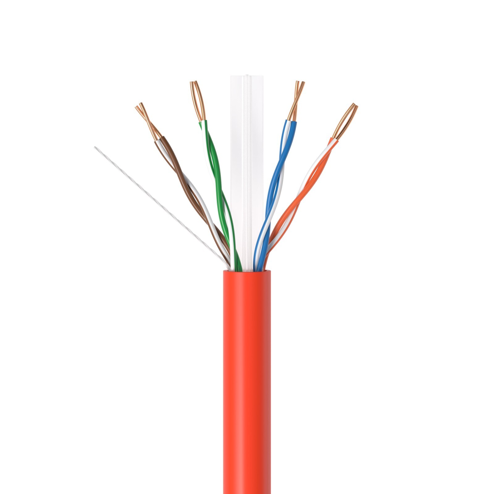 Bulk CAT6 ETL Rated Cable 1000ft 500ft Riser CMR Solid Bare Copper RJ45 Ethernet
